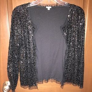 Super cute J. Crew sequin cardigan!